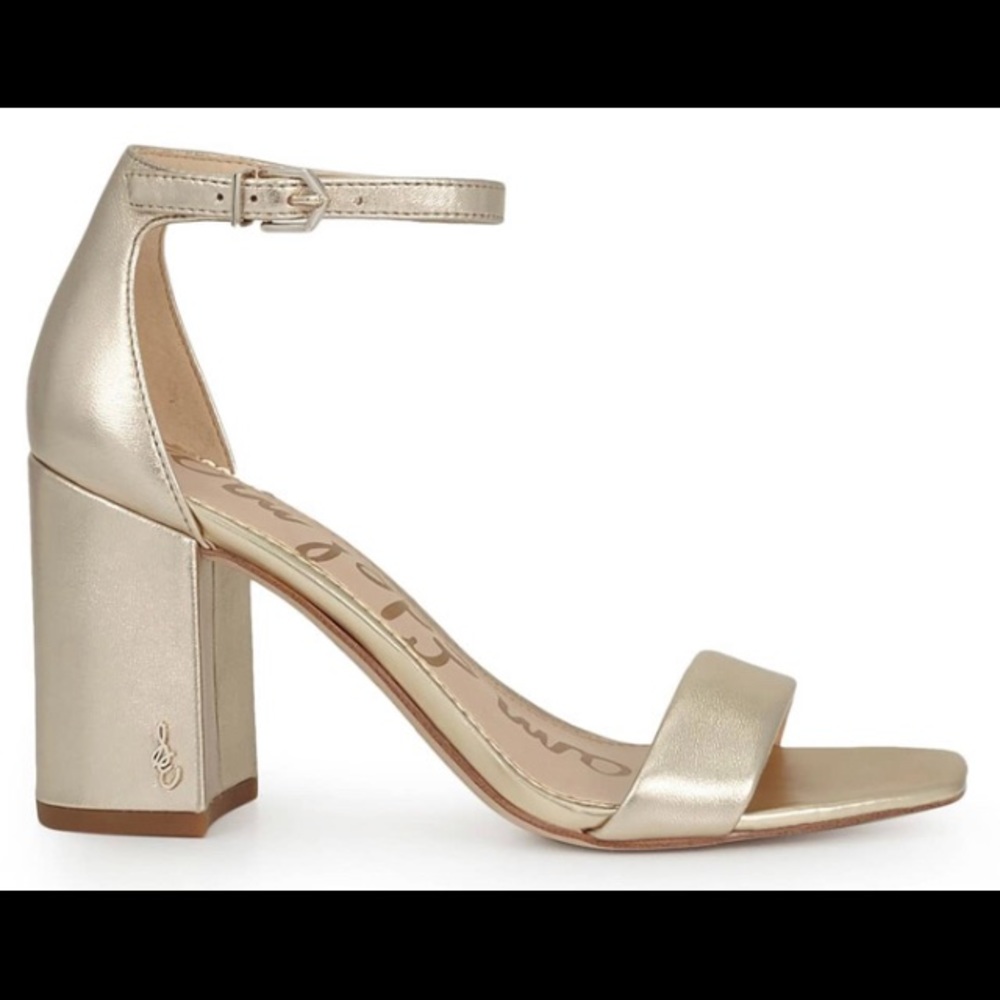 Sam Edelman Leather Daniella Block Heels Size 7
